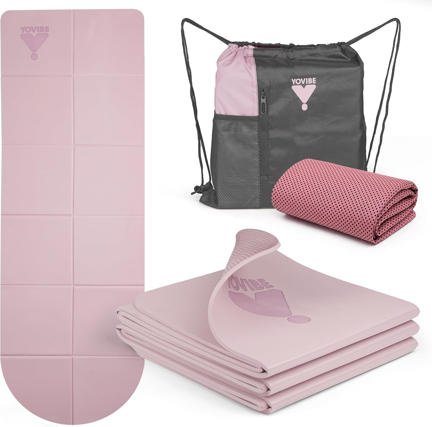 YoVibe Tappetino Yoga Antiscivolo Professionale 183x60 cm