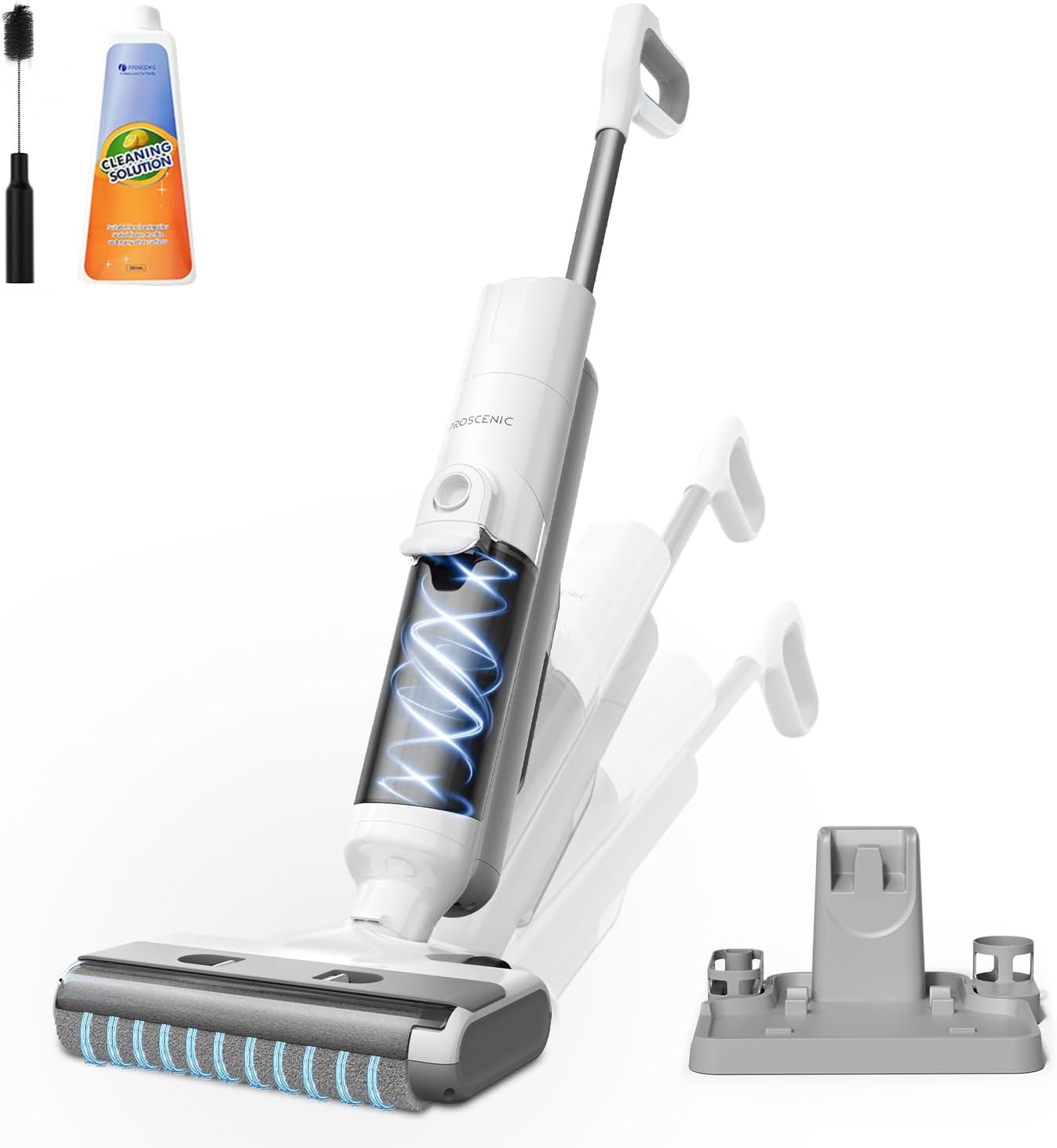 Proscenic F10 Ultra+ Aspirateur Laveur sans Fil — 60 minutes d’autonomie et lavage eau et poussière