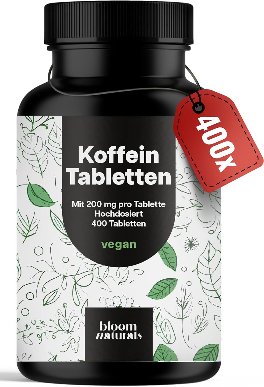 Detalle de Koffeintabletten hochdosiert 400 Tbl 200 mg
