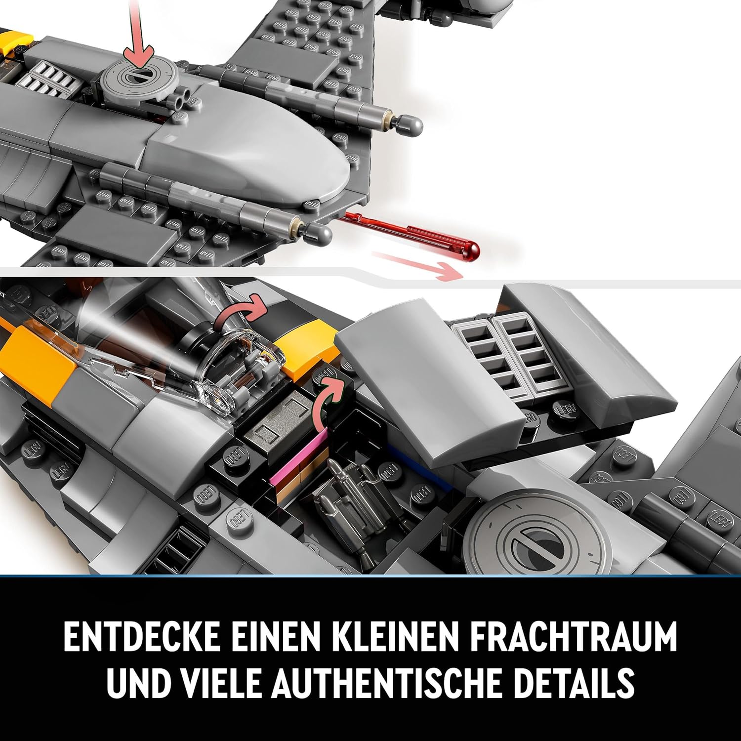 Thumbnail 3 de LEGO Star Wars N-1 Starfighter des Mandalorianers 75325 – Das Buch von Boba Fett