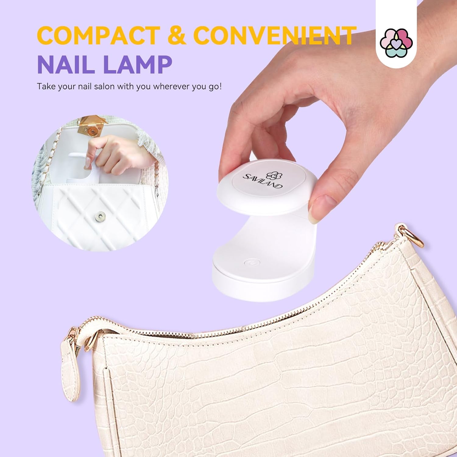Thumbnail 2 de Saviland Mini UV Lampe 16W für Nägel