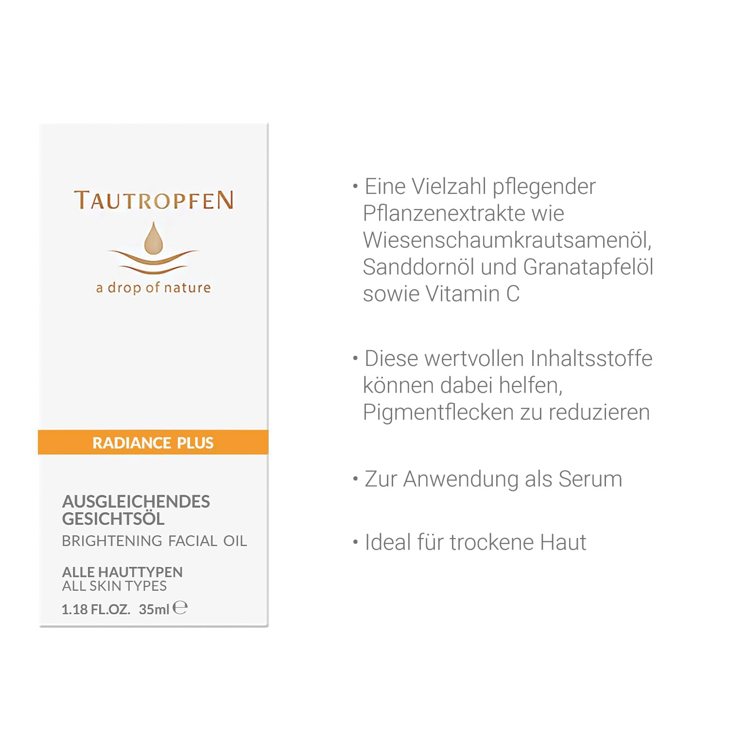 Thumbnail 1 de TAUTROPFEN Sanddorn Ausgleichendes Gesichtsöl 35ml