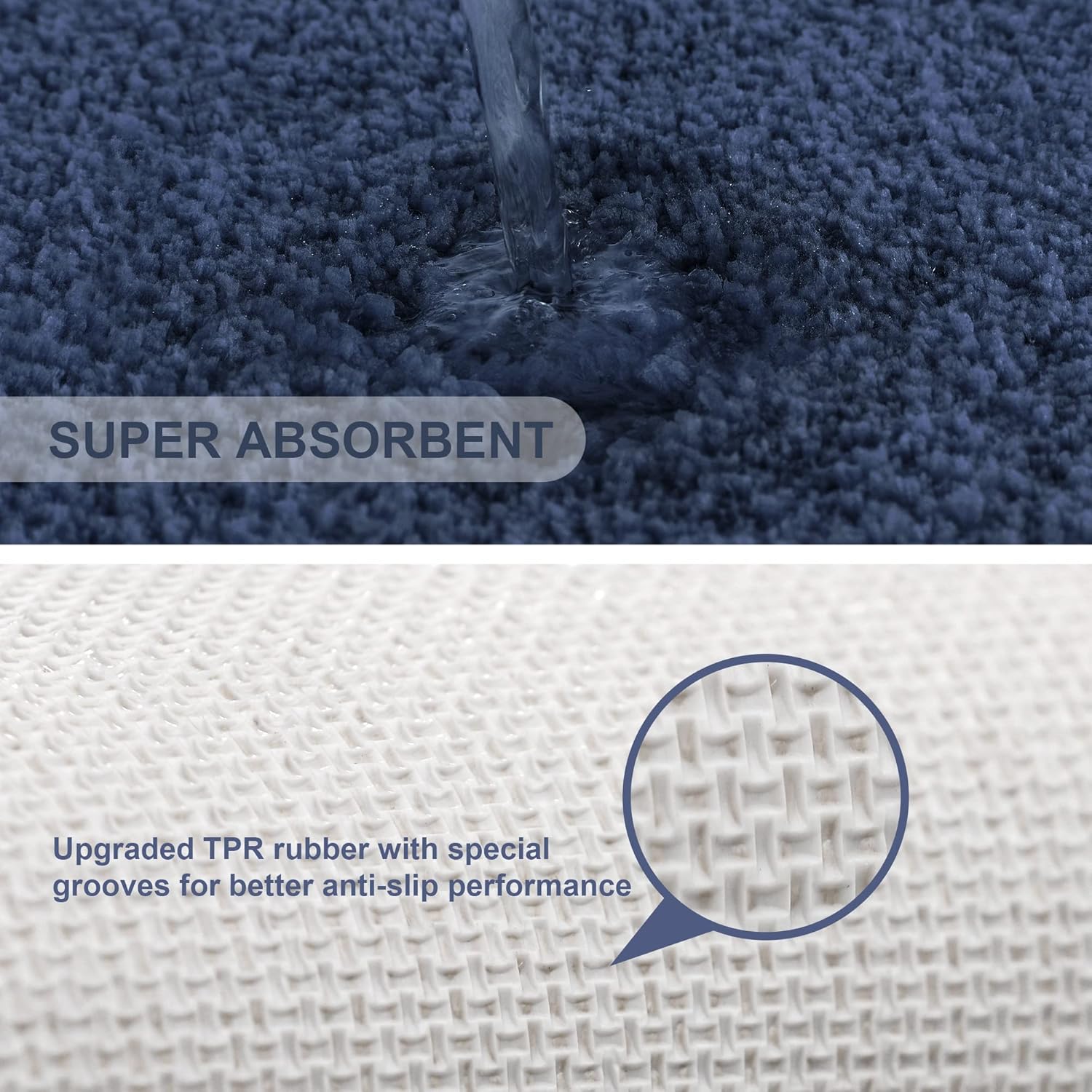 Thumbnail 5 de Tapis de Bain Antidérapant VANZAVANZU 60 x 90 cm – Microfibre ultra-douce et absorption rapide