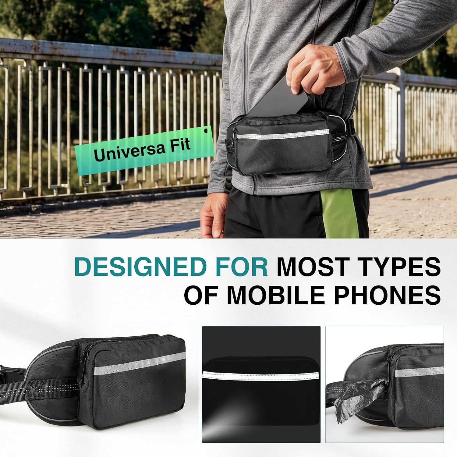 Detalle de Yicostar Hands-Free Dog Leash for Two Dogs