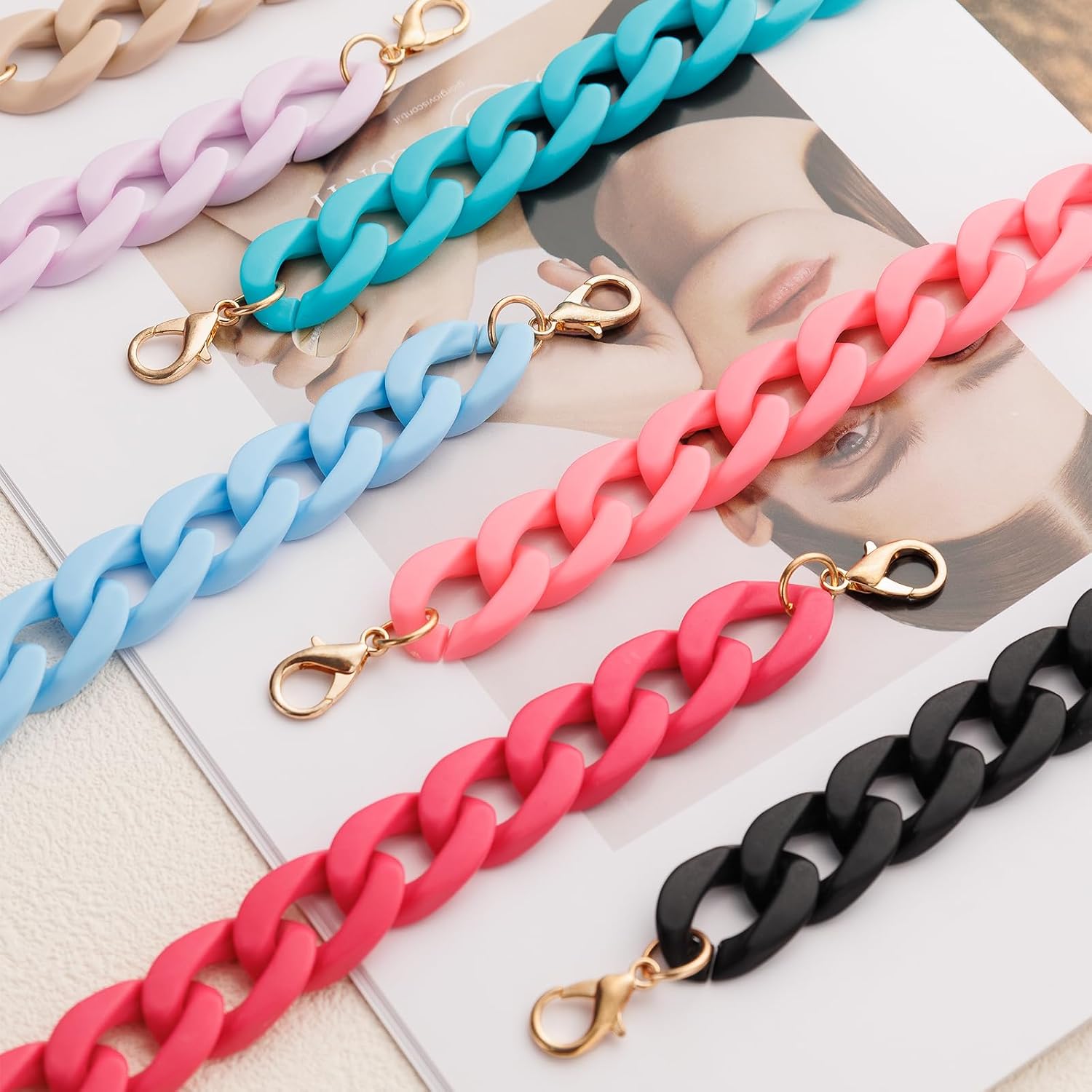 Detalle 2 de Acrylic Purse Chain, 15-Inch