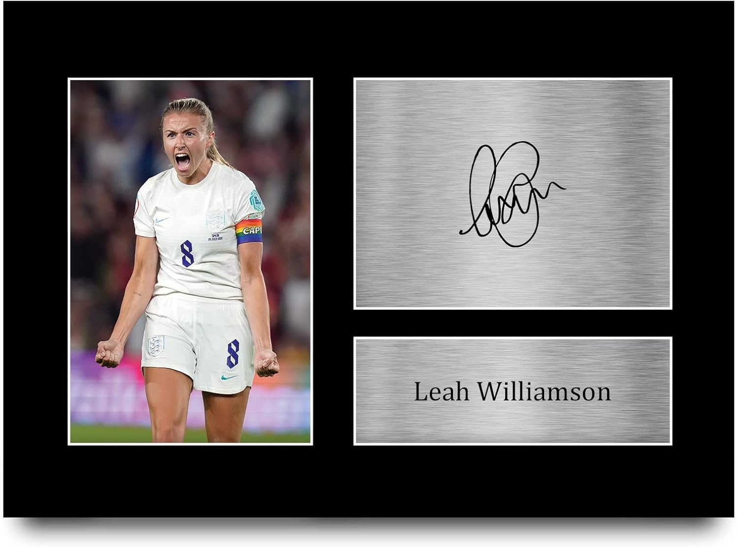 Thumbnail 2 de HWC Trading Leah Williamson A4 Signed Print 📷