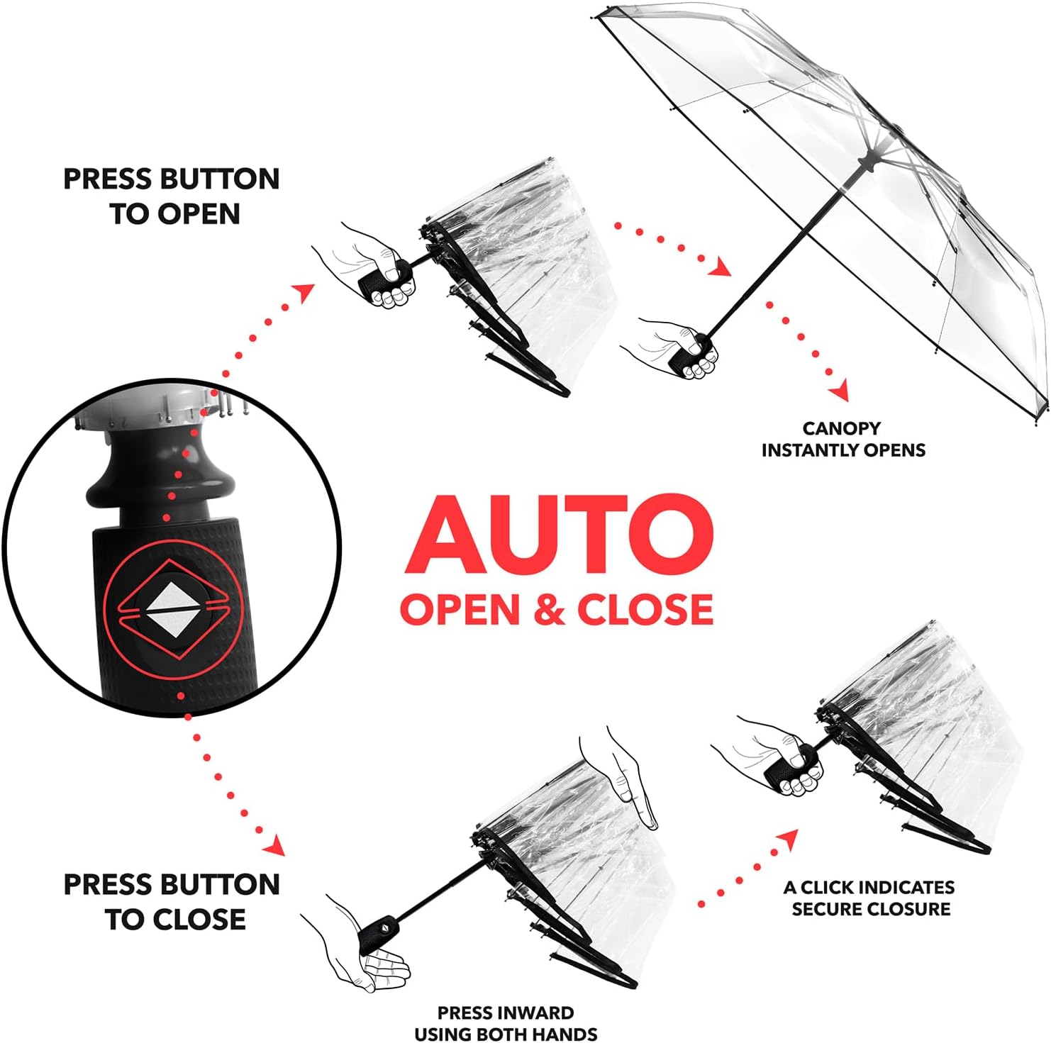 Thumbnail 2 de REPEL Windproof Travel Umbrella 85MPH ☂