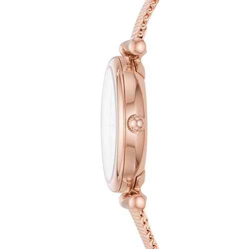 Thumbnail 3 de Fossil Carlie Donna: Orologio quarzo 3 lancette in oro rosa, cassa 29 mm con cinturino in acciaio inox
