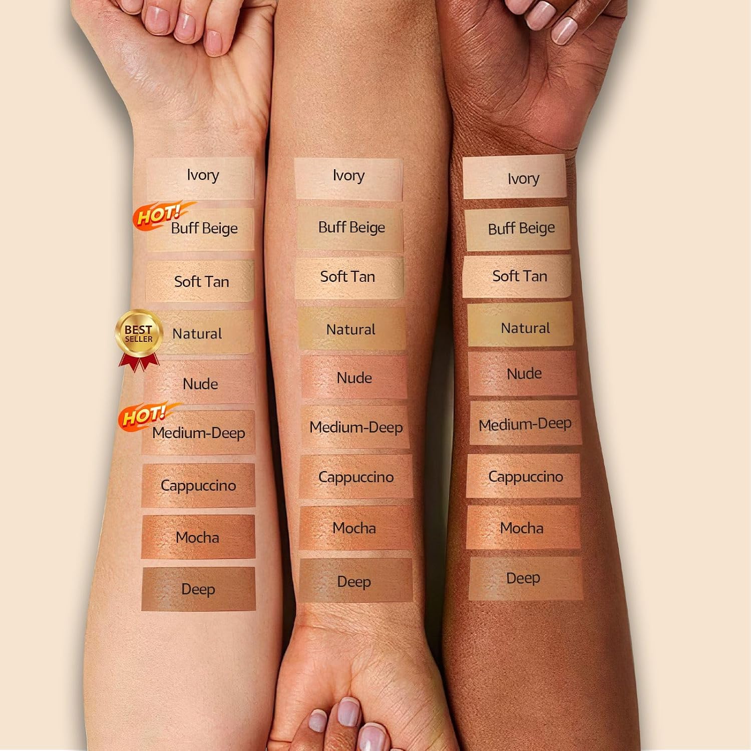 Detalle de Mushroom Head Air Cushion CC Cream (BB/CC Hybrid) in Buff Beige for Mature Skin