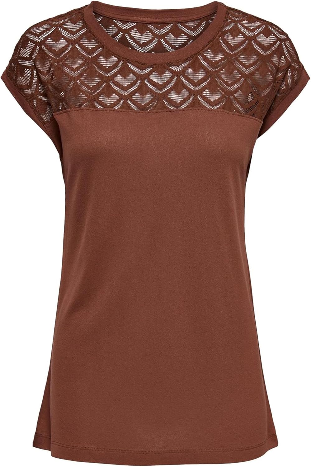 Thumbnail 5 de ONLY Damen Onlnicole Life S/S Mix Top NOOS JRS T-Shirt mit Spitzen-Detail