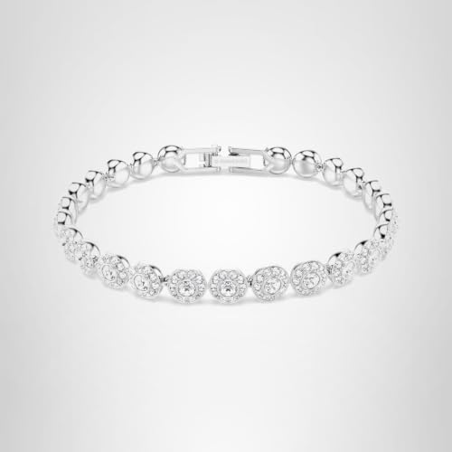 Thumbnail 7 de Swarovski Bracciale Tennis Angelic, Taglio Round, Piccolo – Bianco, Placcato Rodio