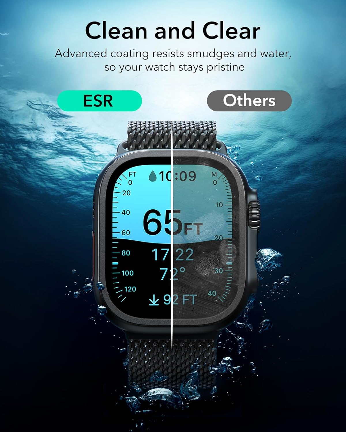 Thumbnail 5 de ESR Armorite: Lot de 2 protections d’écran pour Apple Watch Ultra 3/2/1 49 mm