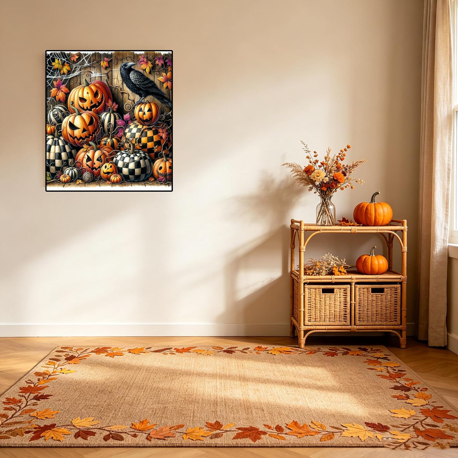 Thumbnail 4 de Diamond Art Kit for Adults, Pumpkin Design