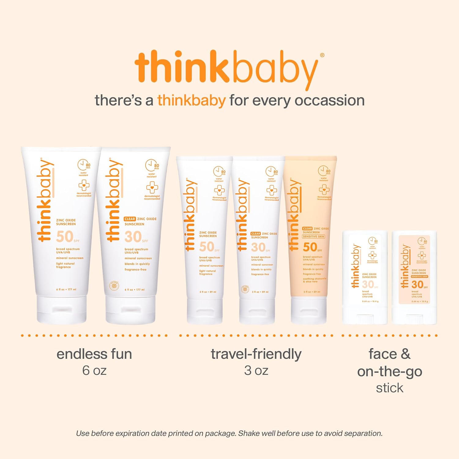 Thumbnail 6 de Thinkbaby Sunscreen SPF 50+ Mineral Formula, Water Resistant, 3 Oz