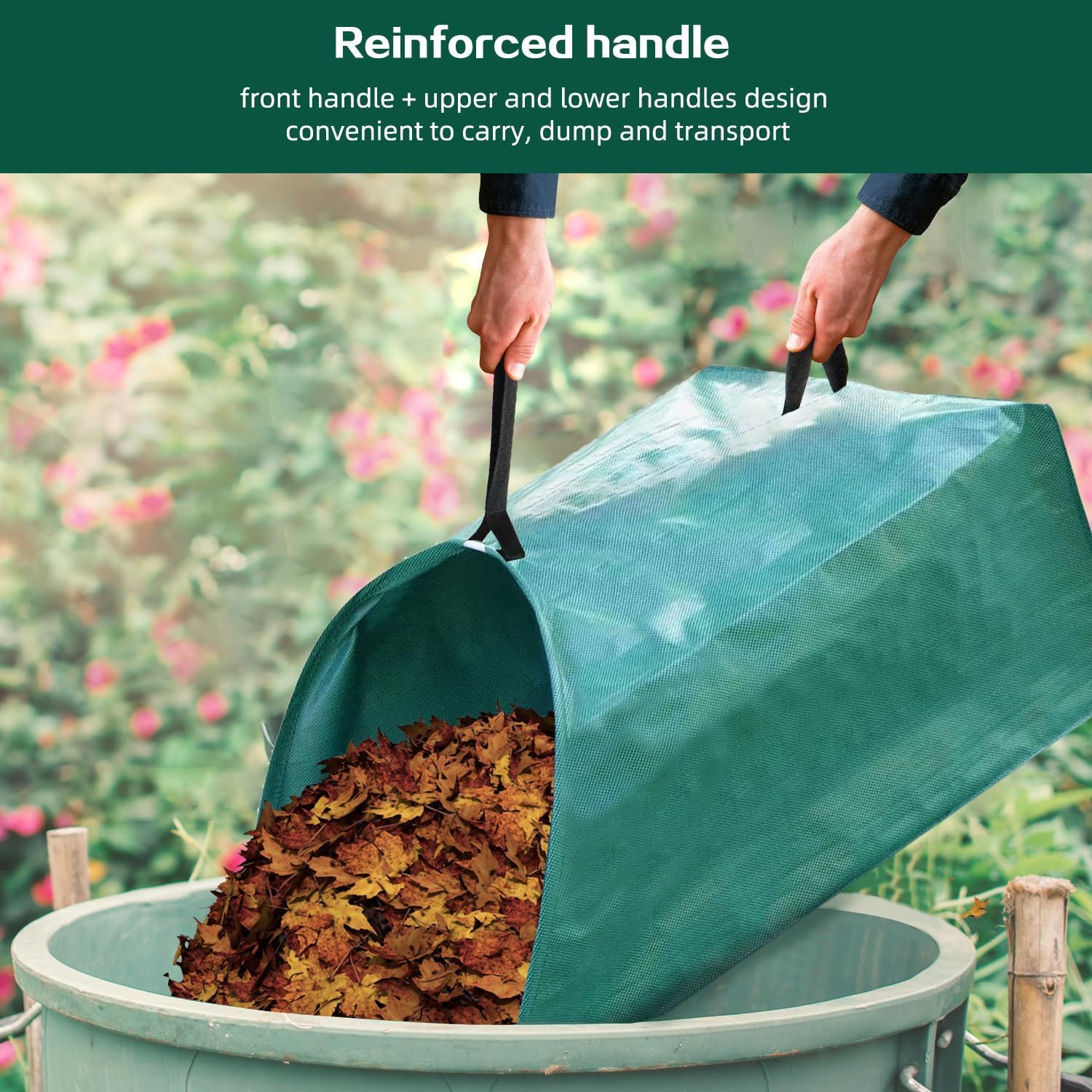 Thumbnail 2 de Singwow Dustpan Type Garden Waste Bag 200L x 2 – Reusable Heavy Duty Leaf Collectors