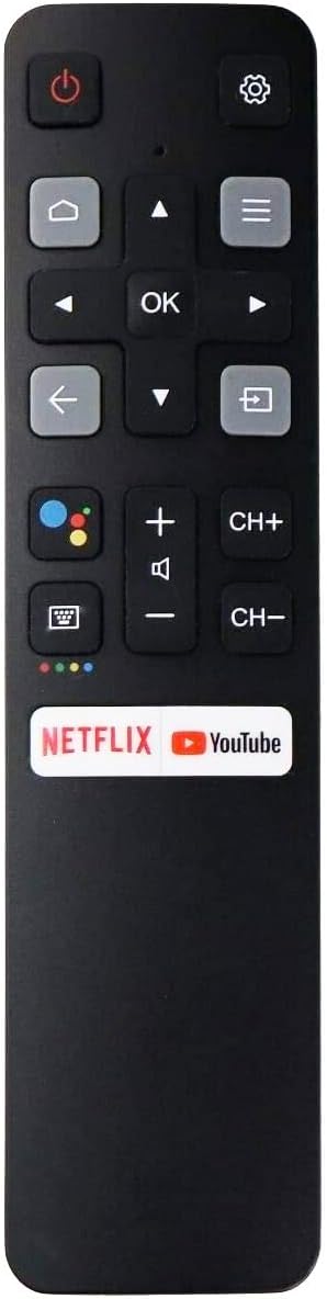 Detalle de RC802V FNR1 Replacement Remote for TCL Android 4K UHD TVs (No Voice Command)