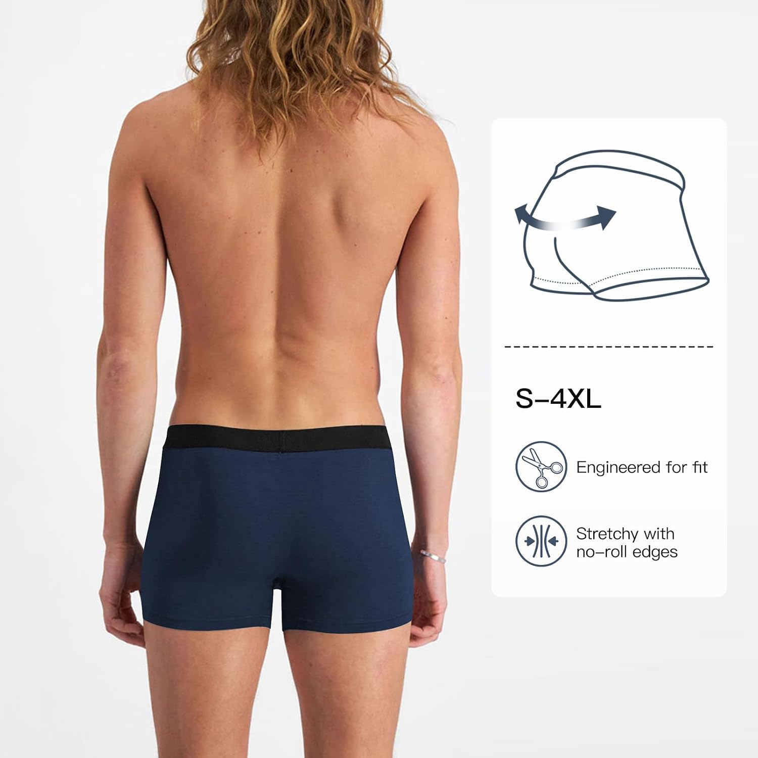 Thumbnail 2 de Fullluwaa Mens Boxers Cotton 10 Pack: breathable, soft and tag-free multipack underwear