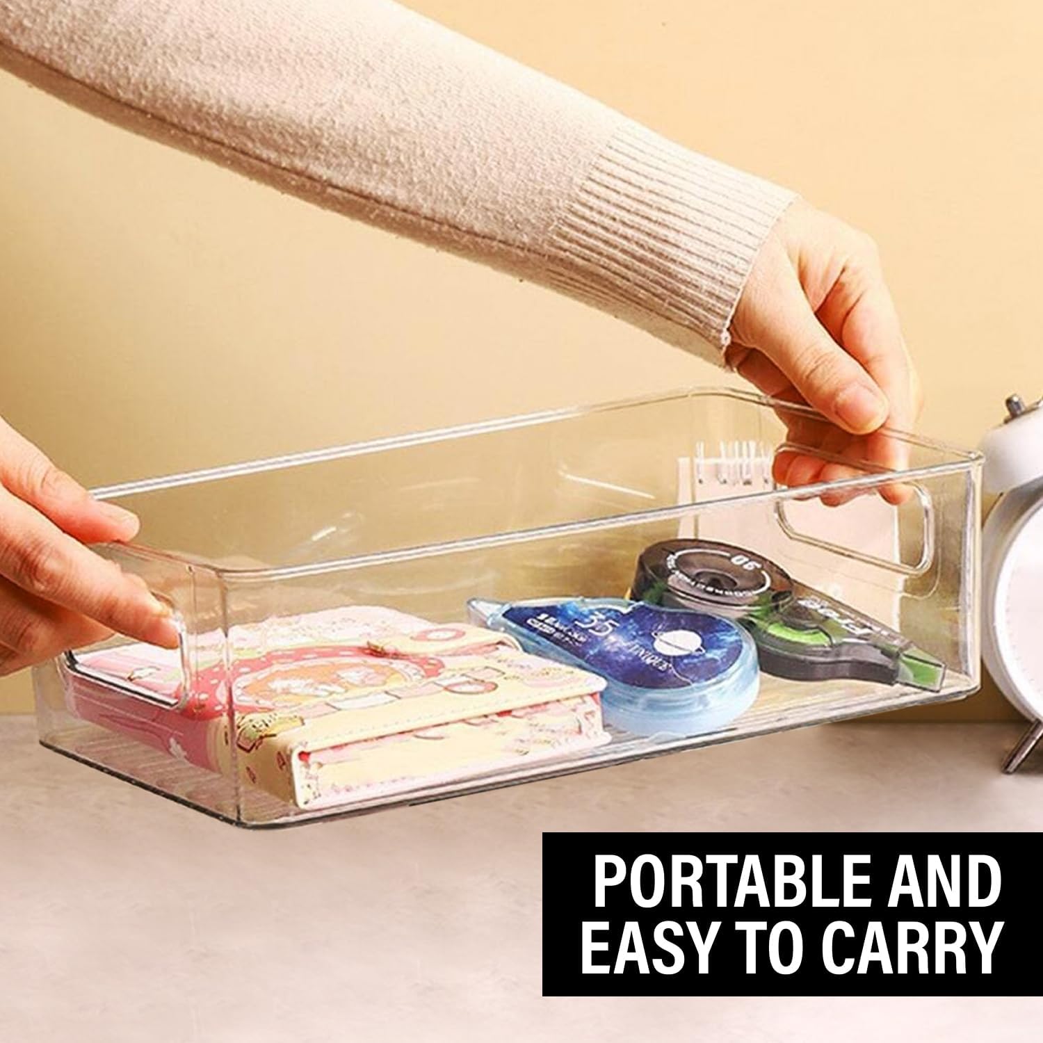 Thumbnail 5 de ShelfShaper Clear Plastic Storage Bins (Pantry, Fridge, Bathroom & More)