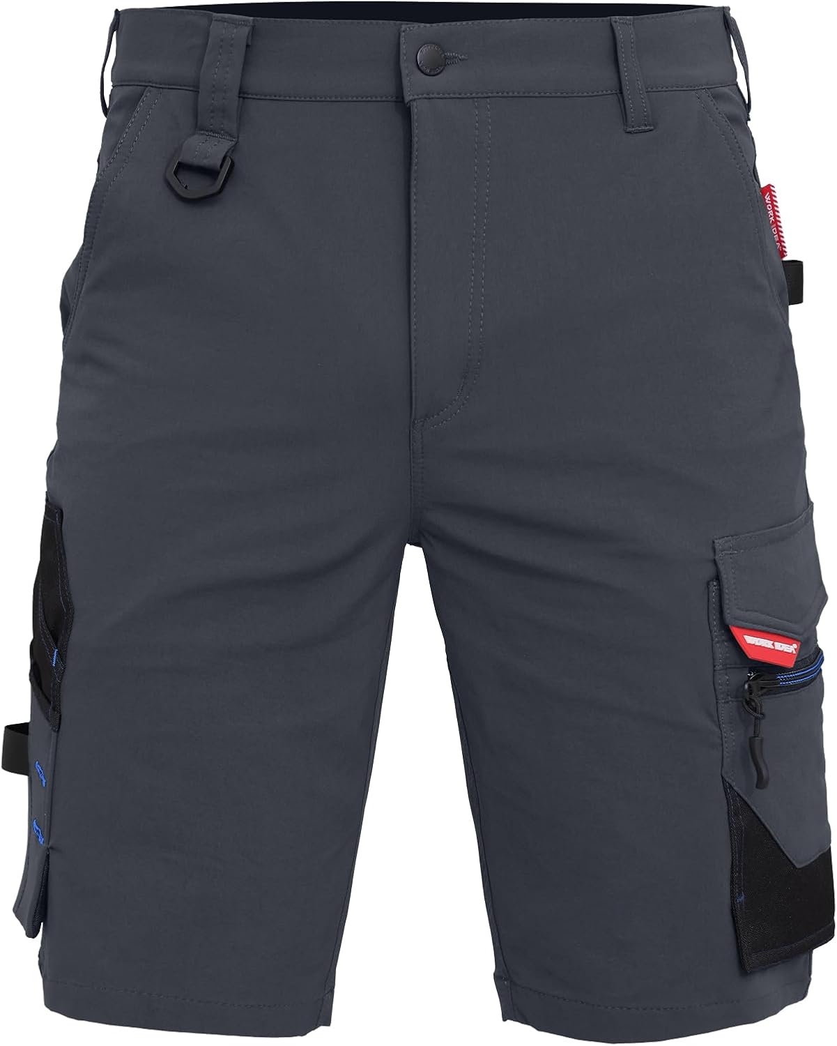 Detalle de WORK IDEA Herren Slim-Fit Stretch Arbeitsshorts – Strapazierfähig & Elegant