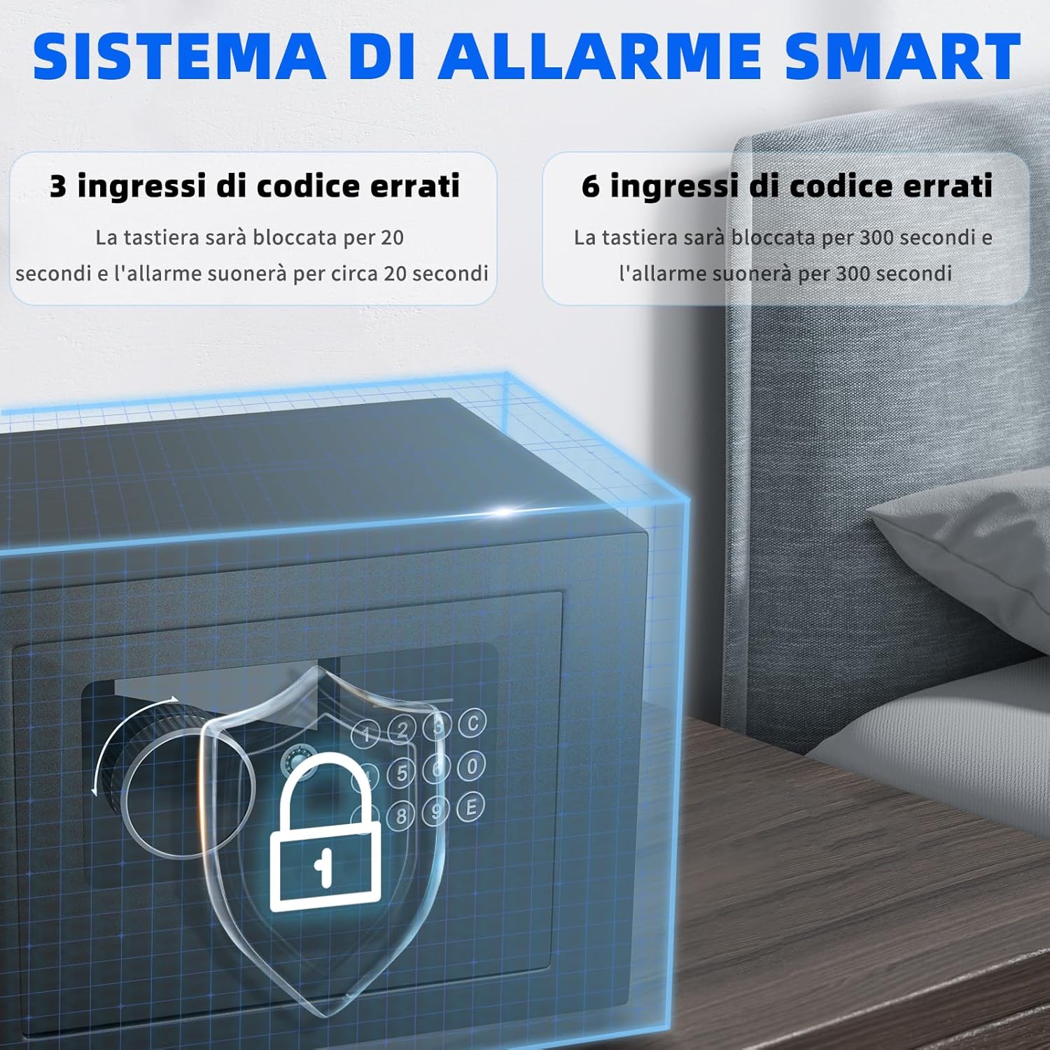 Thumbnail 3 de 6,6‑L Tresor für Zuhause – Elektronischer Safe 🔐