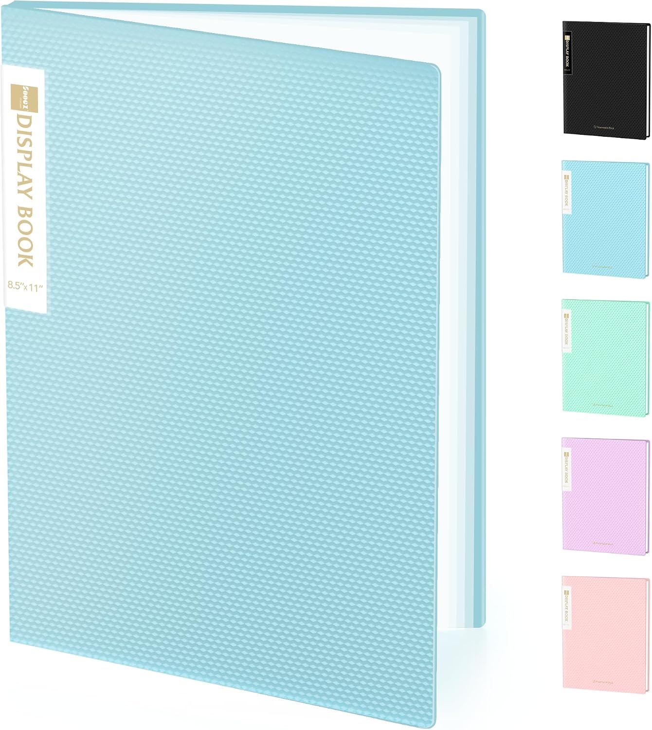 Detalle de Sooez 18-Pocket Binder with Clear Sleeves for Letter-Size Pages