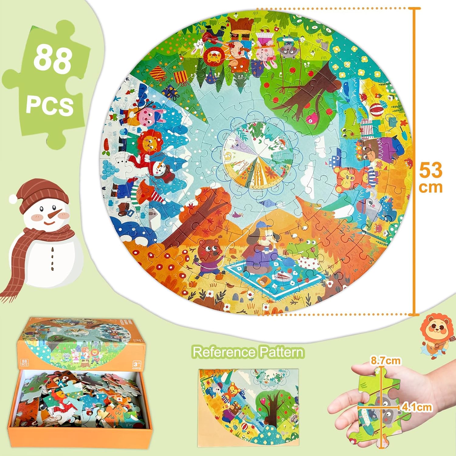 Thumbnail 4 de Kulveanju Kinderpuzzle 88 Teile 53x53 cm