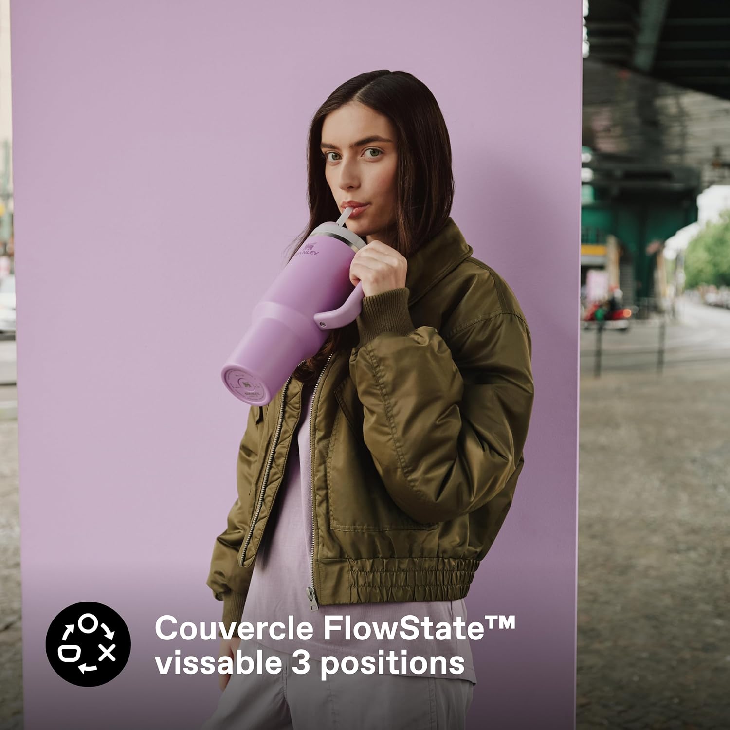 Thumbnail 4 de STANLEY Quencher H2.0 FlowState mug isotherme 1,2L avec paille (Lilac) — glacé pendant 48 h