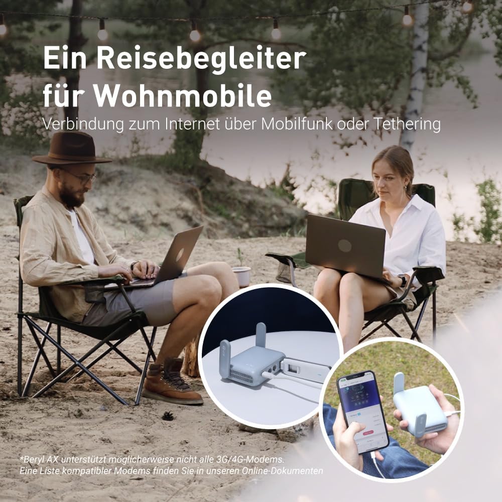 Thumbnail 3 de GL.iNet GL-MT3000 (Beryl AX) Mobile Reise-Router 2,5G 📶