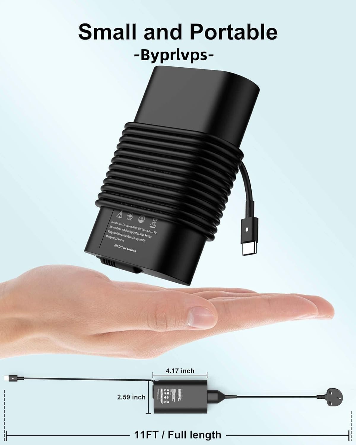 Detalle 2 de Byprlvps 65W USB-C Laptop Charger for Dell 65W