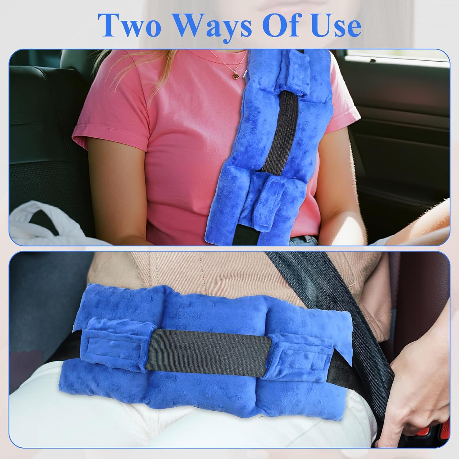 Thumbnail 6 de Hysterectomy/Post-Surgery Seatbelt Pillow with Pocket – Navy Blue