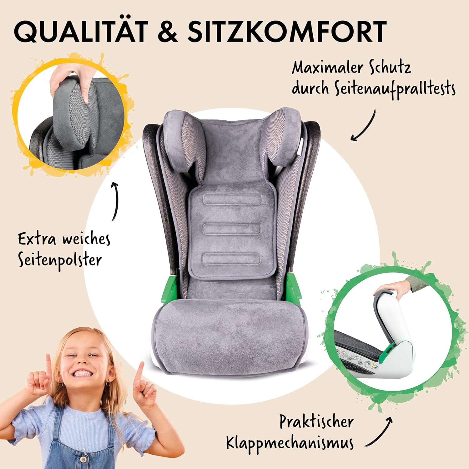Thumbnail 2 de WALSER Noemi Kindersitz 3-8 Jahre, extra schmal