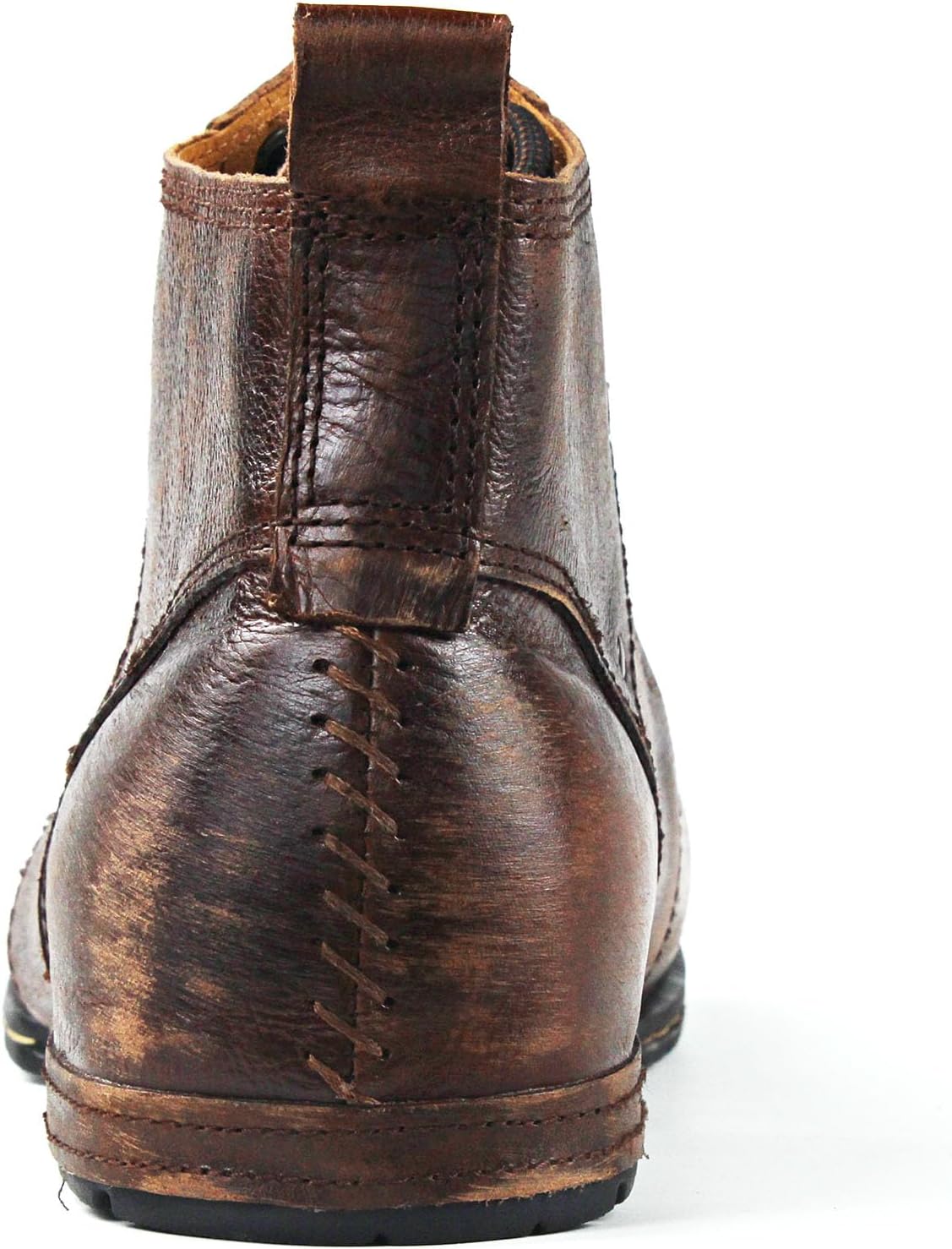 Thumbnail 3 de COWSDELLA Vintage Distressed Braun Chukka-Stiefel für Männer – Lederstiefeletten mit robuster Gummisohle