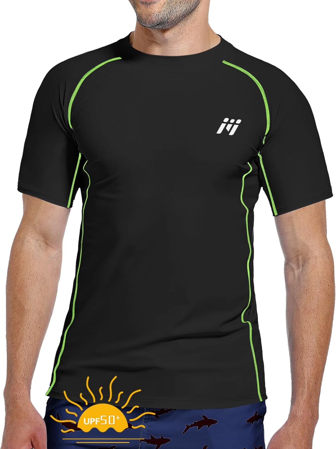 Thumbnail 6 de MEETWEE Rash Guard da uomo a maniche lunghe con protezione UV UPF 50+ e asciugatura rapida