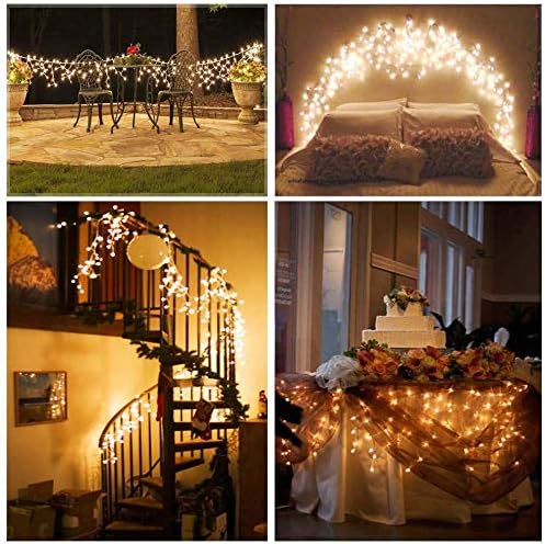 Thumbnail 6 de Toodour LED08230360 Icicle String Lights, 360 LEDs, 8 Modes, Warm White