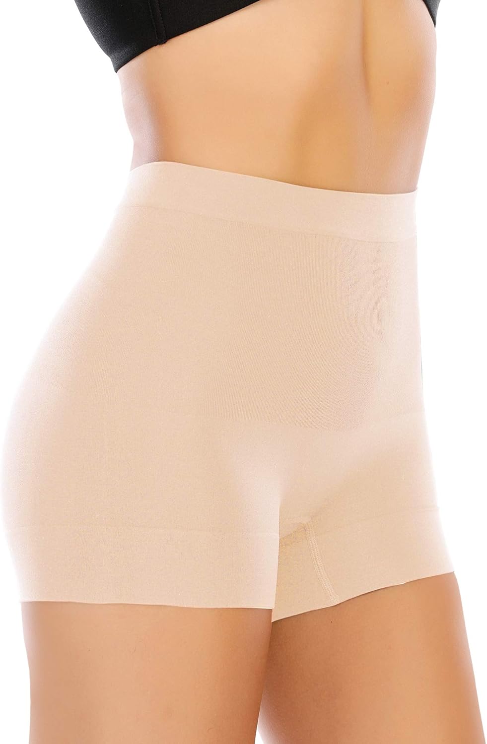 Detalle de Womens Seamless Shaping Boyshorts: Light to Medium tummy control in a Comfortable, Tagless Slip Short