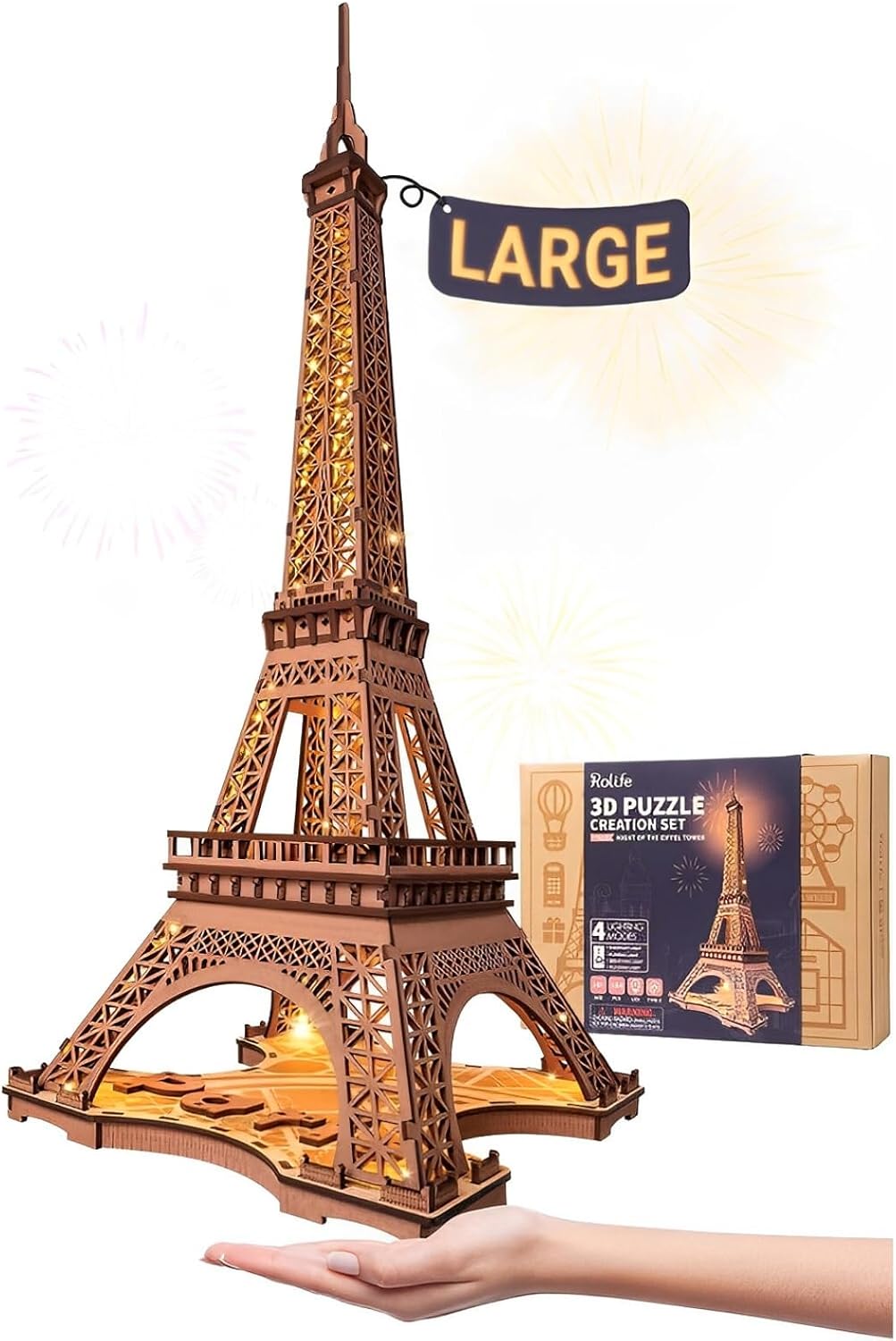 Detalle 2 de Rolife Eiffelturm 3D Puzzle