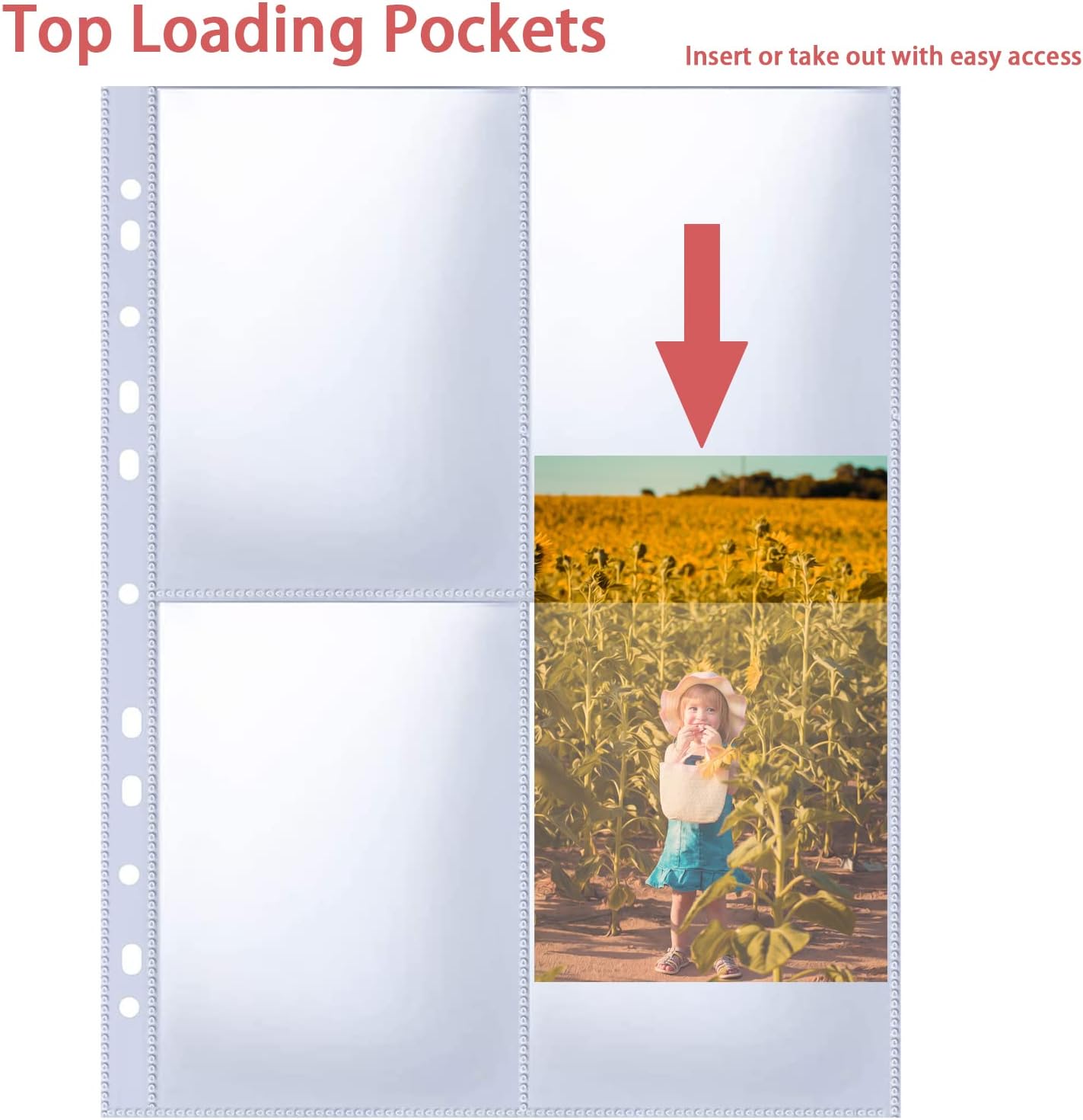 Thumbnail 5 de 240 A4 Fototaschen für Ringbuch, 30er Pack