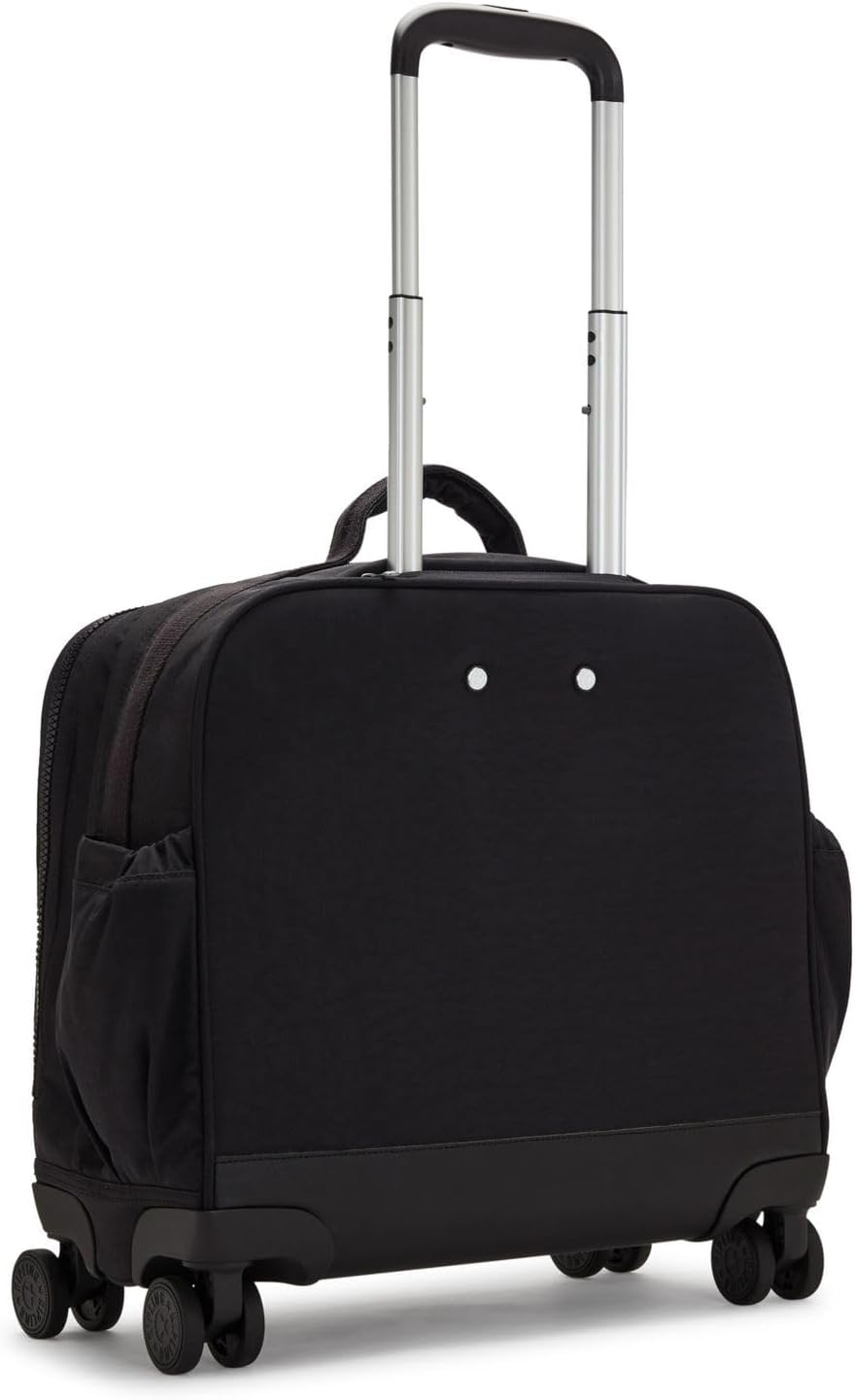 Detalle de Kipling NEW STORIA Große Rolltasche Carry-On in True Black – robuster Begleiter für Reise- unauffällig organisiert