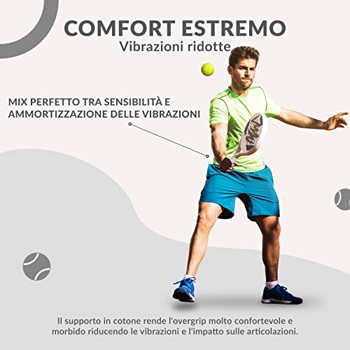 Detalle 2 de Palbea OverGrip Padel Bianco Extra Aderente — Confezione da 6 Pezzi