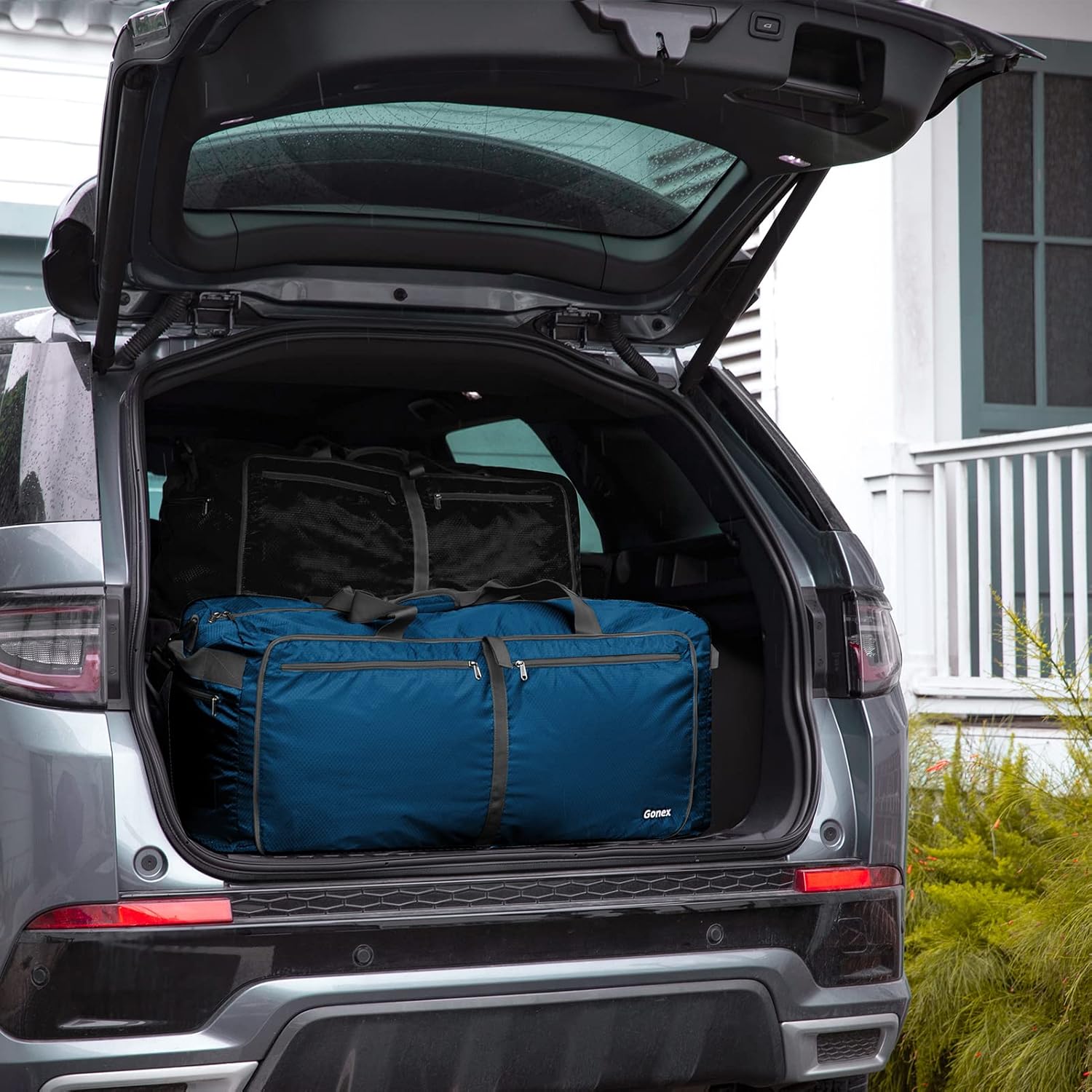 Thumbnail 6 de Gonex 150L Large Foldable Travel Duffle Bag with Shoes Compartment – Deep Blue