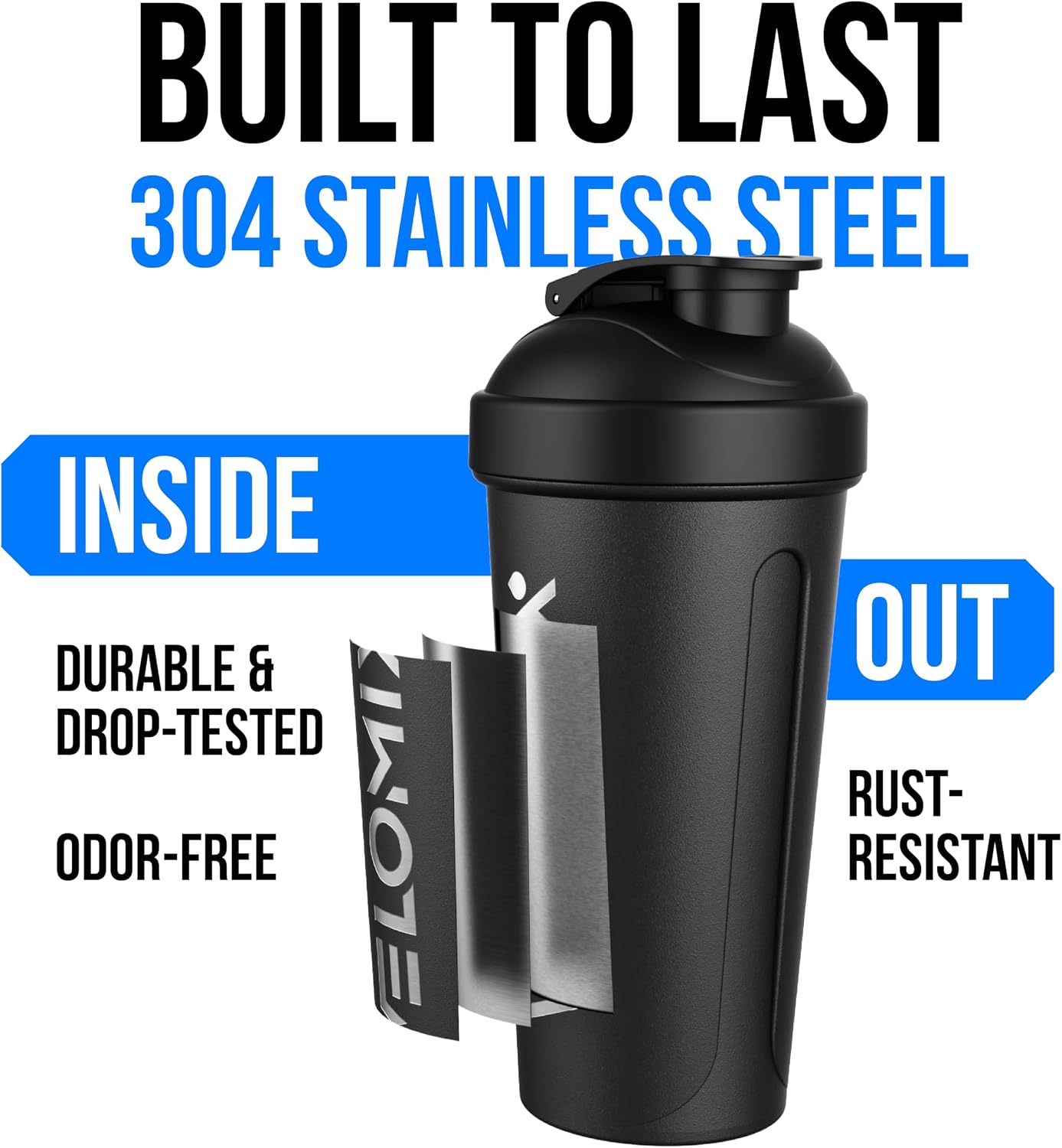 Thumbnail 6 de VELOMIX 24 oz Stainless Steel Shaker Bottle 🥤