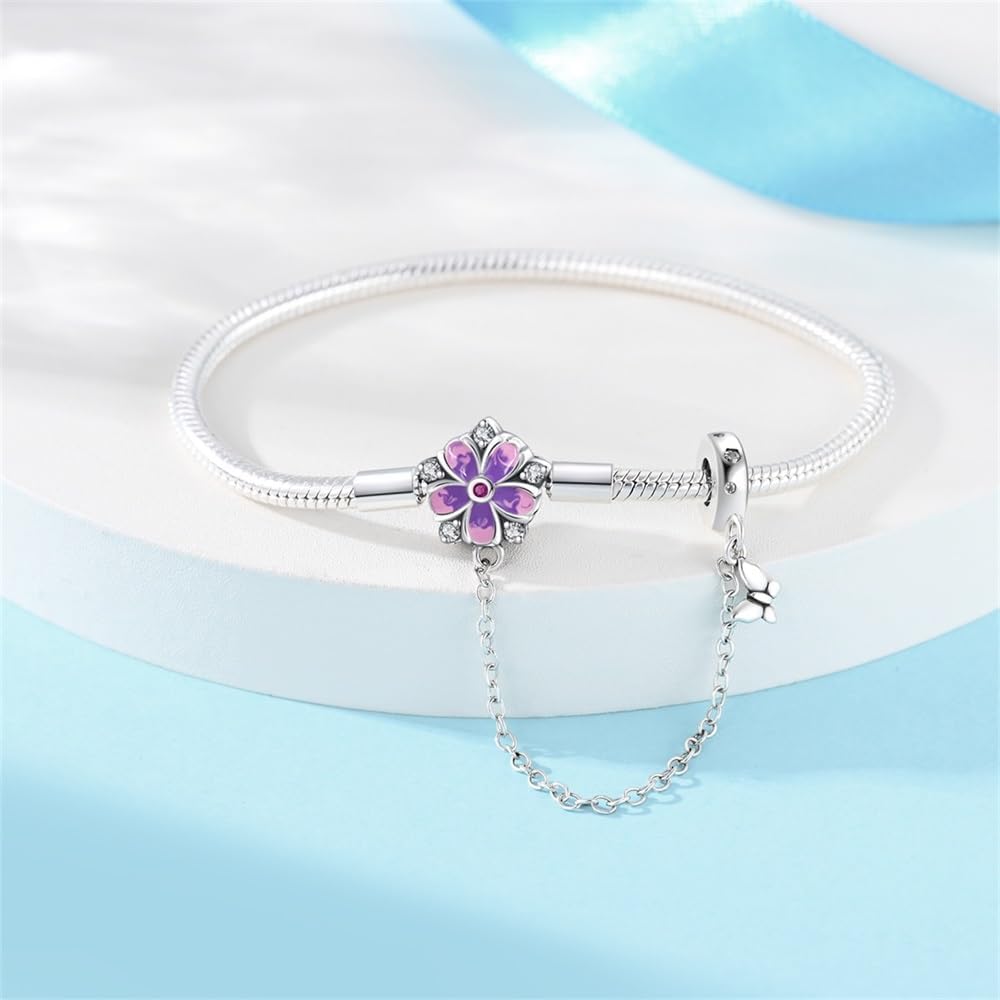 Detalle de KUNSIR Moments Bracciale Donna in Argento Sterling 925 per Ciondolo Pandora – Design Snake, Compatibile con Ciondolo Pandora