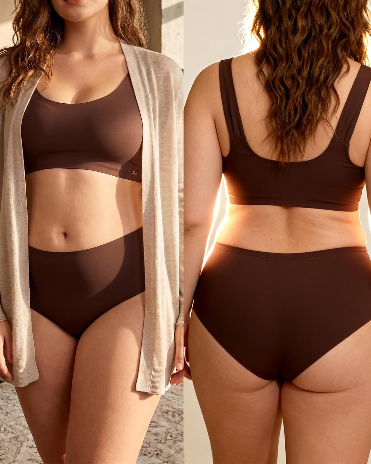 Detalle de ALL OF SHE 5 Pack di mutande senza cuciture da donna a vita media (XS-XL)