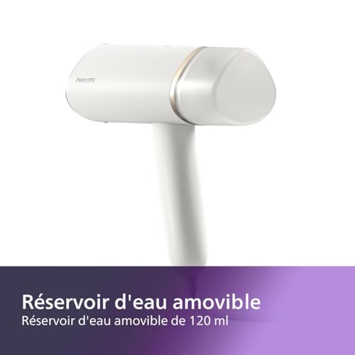 Thumbnail 1 de PHILIPS défroisseur à main 3000 – 1000 W, 20 g/min, pliable et léger, Blanc