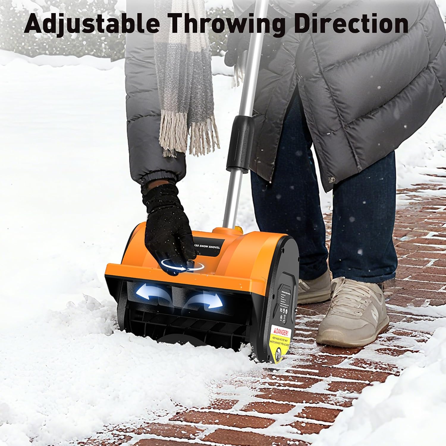 Detalle 2 de Wireless 12-inch snow shovel with directional plate