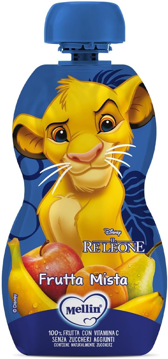 Thumbnail 2 de Mellin Pouch Disney Re Leone Merenda Frutta Mista – 6 Confezioni da 110 g