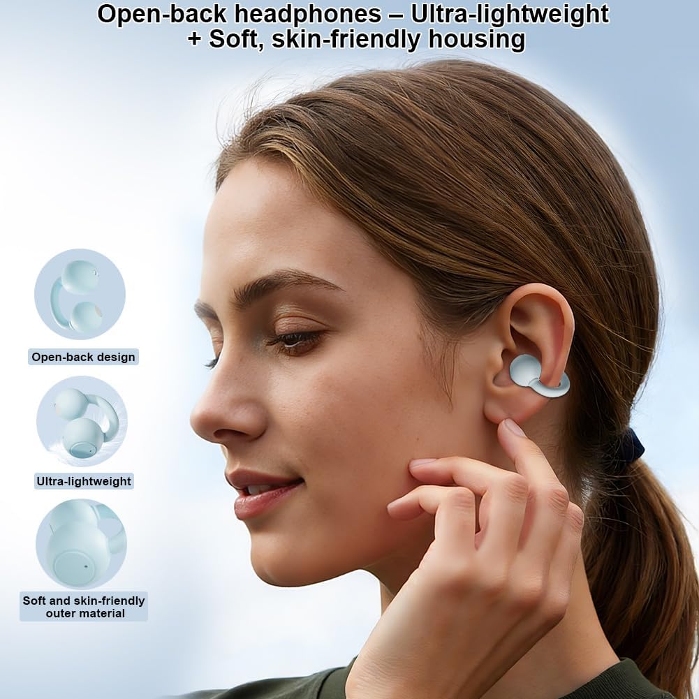 Detalle de Auricolari Bluetooth 5.4 Caijin verdi
