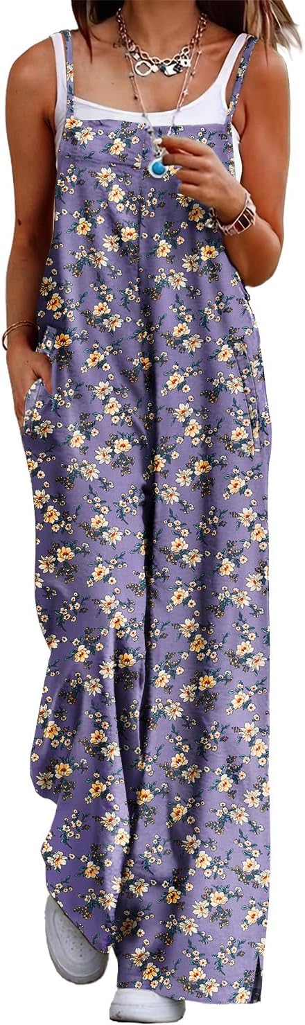 Thumbnail 6 de YESNO Women's Dungarees: Summer Casual Wide Leg Overalls