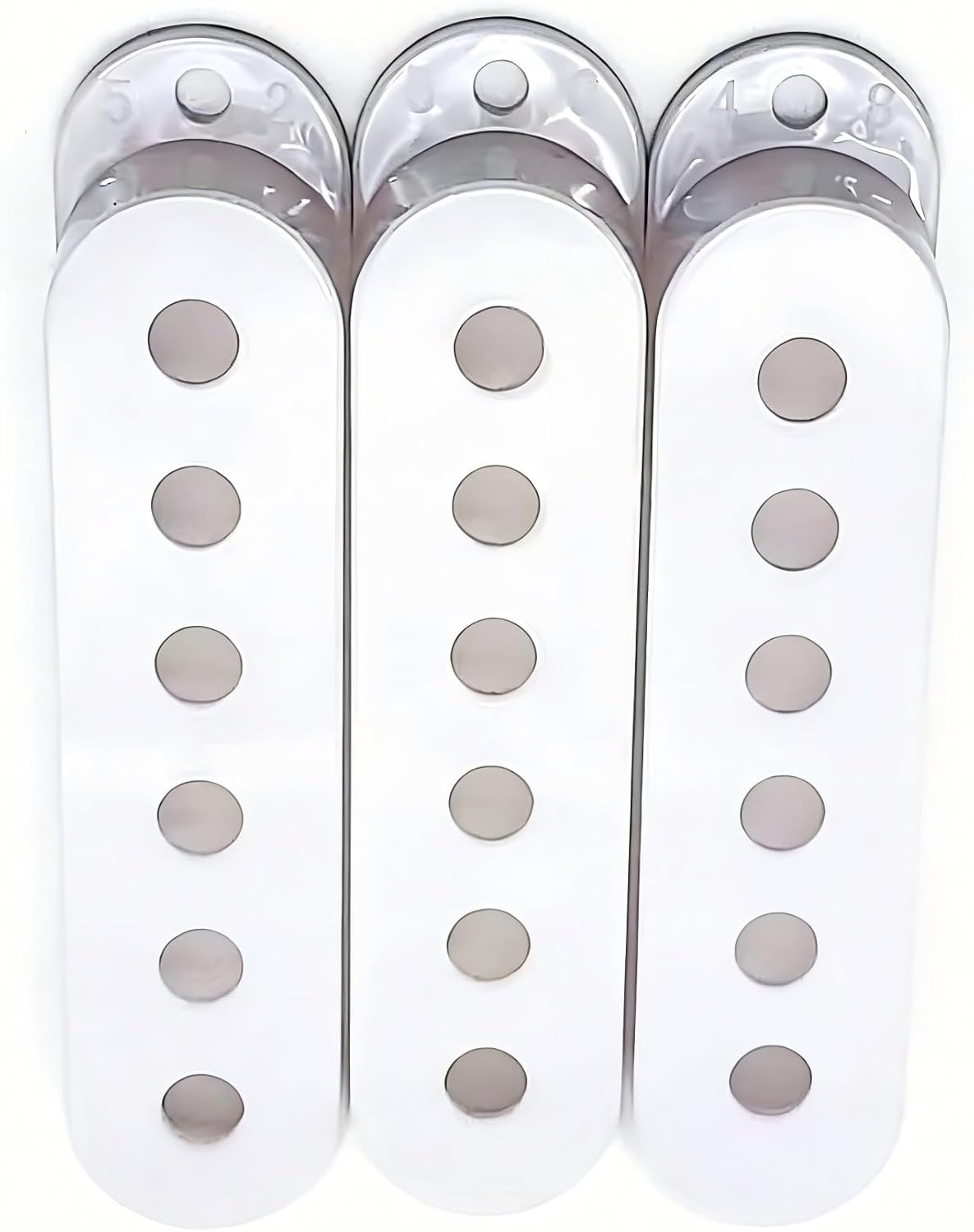 Detalle de VizEx Zevo VZ-017-White Guitar Hardware Set, White ABS with Tremolo Tip