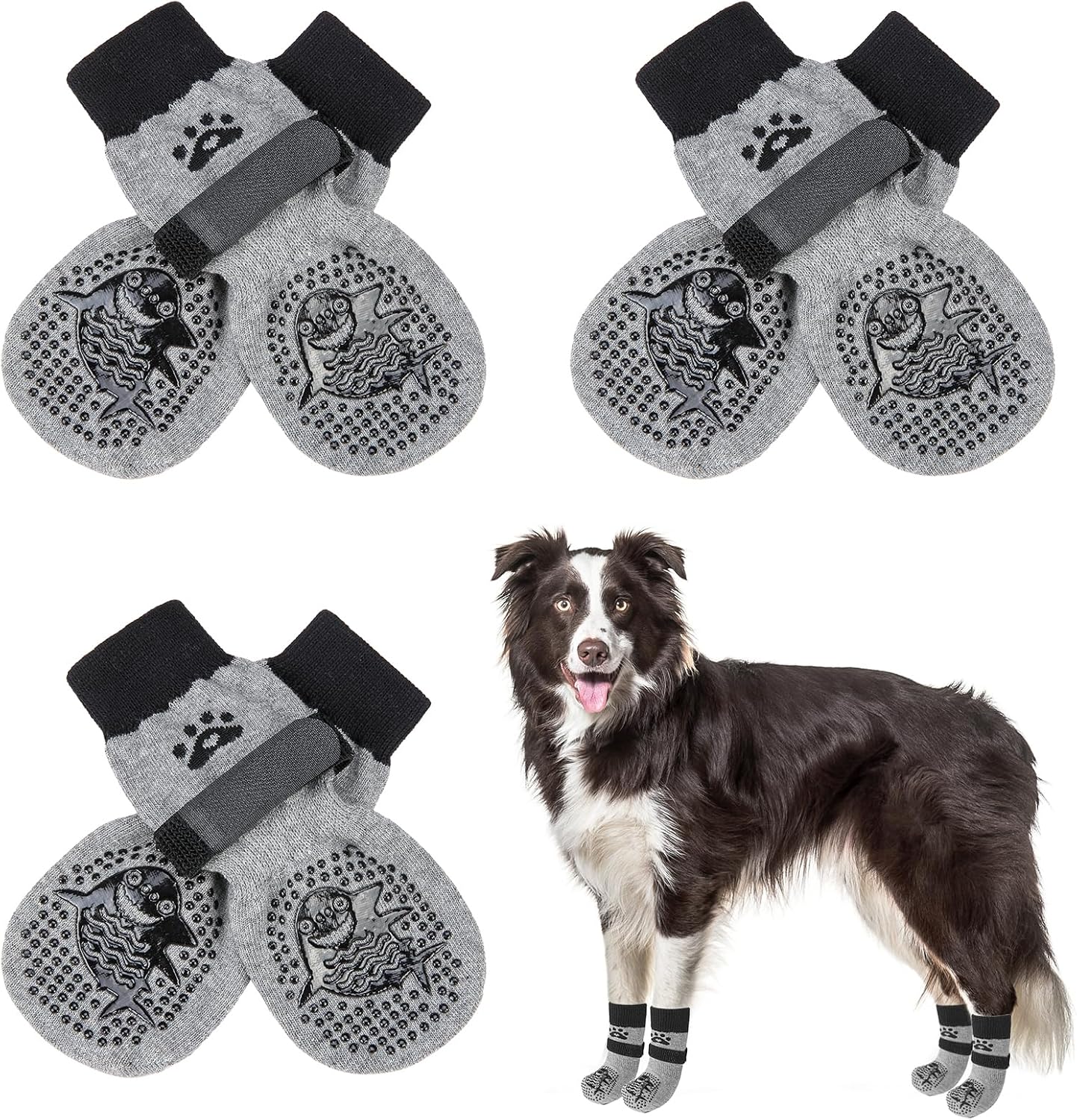 Imagen de Scenereal Double Side Anti-Slip Dog Socks review: practical paw protection for home and outdoor wear en OfertitasTOP